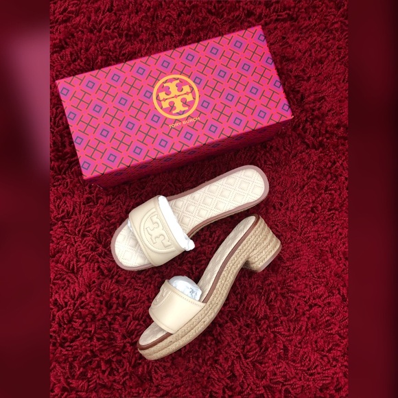Tory Burch Shoes - Tory Burch Fleming Quilted Leather Espadrille Mule